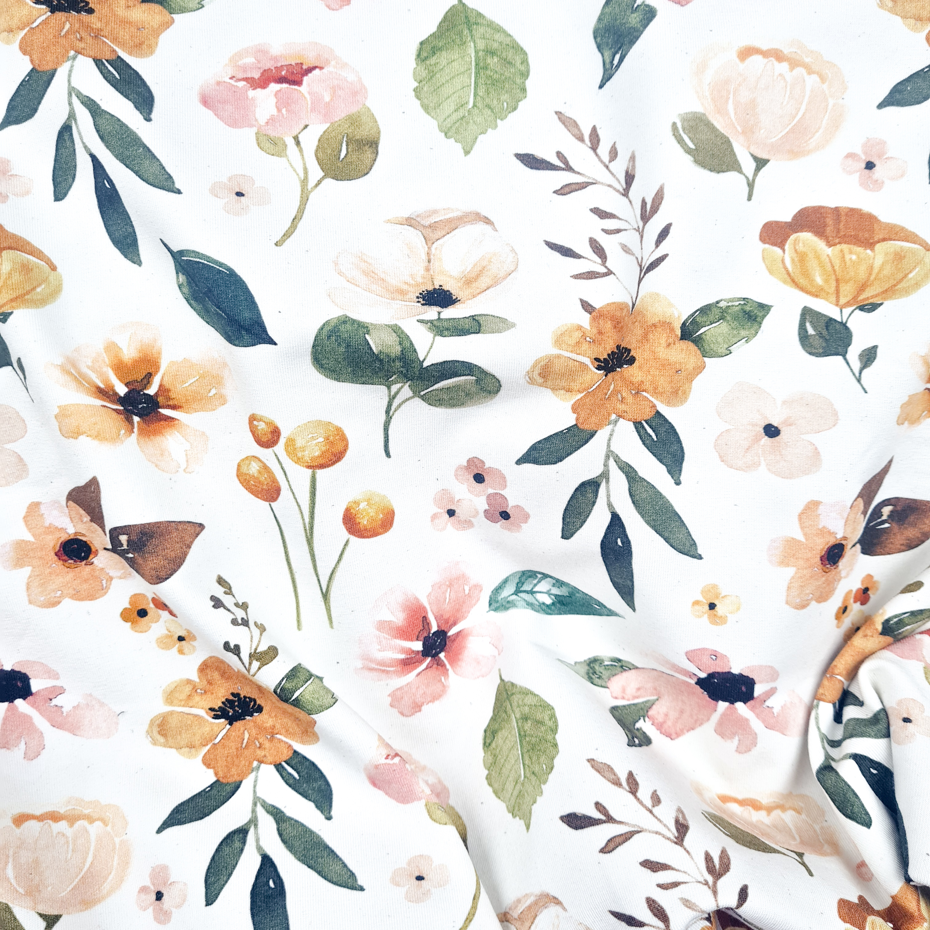 little boho flowers white